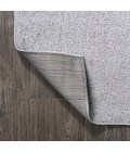 SUPERSOFT Area Rug Haze Solid Low-Pile Light Gray 6' Round Area Rug