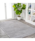 SUPERSOFT Area Rug Haze Solid Low-Pile Light Gray 4 ft. x 6 ft. Area Rug