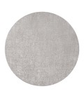 SUPERSOFT Area Rug Haze Solid Low-Pile Light Gray 6' Round Area Rug
