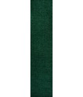 SUPERSOFT Area Rug Haze Solid Low-Pile Emerald 2 ft. x 14 ft. Runner Rug