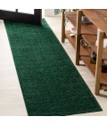SUPERSOFT Area Rug Haze Solid Low-Pile Emerald 2 ft. x 14 ft. Runner Rug