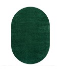 Haze Solid Low-Pile Emerald 5 ft. x 8 ft. Oval Area Rug