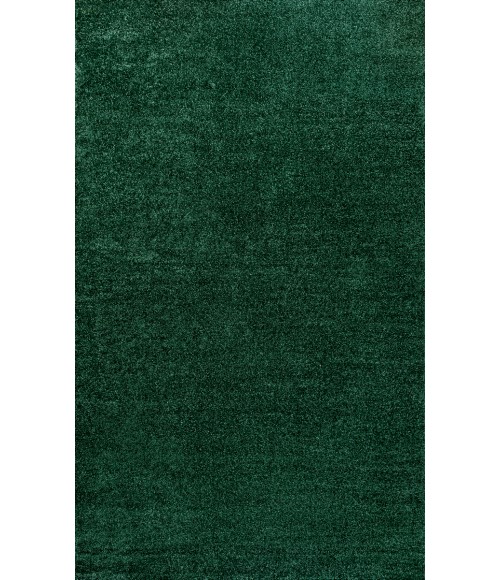 SUPERSOFT Area Rug Haze Solid Low-Pile Emerald 9 ft. x 12 ft. Area Rug