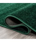 Haze Solid Low-Pile Emerald 5 ft. x 8 ft. Oval Area Rug
