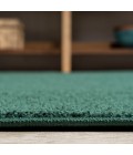 Haze Solid Low-Pile Emerald 5 ft. x 8 ft. Oval Area Rug