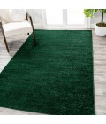 SUPERSOFT Area Rug Haze Solid Low-Pile Emerald 9 ft. x 12 ft. Area Rug