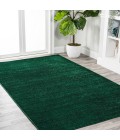 SUPERSOFT Area Rug Haze Solid Low-Pile Emerald 9 ft. x 12 ft. Area Rug