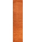 SUPERSOFT Area Rug Haze Solid Low-Pile Orange 2 ft. x 10 ft. Runner Rug