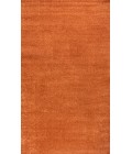SUPERSOFT Area Rug Haze Solid Low-Pile Orange 5 ft. x 8 ft. Area Rug