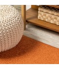 SUPERSOFT Area Rug Haze Solid Low-Pile Orange 5 ft. x 8 ft. Area Rug