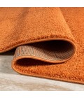 SUPERSOFT Area Rug Haze Solid Low-Pile Orange 2 ft. x 10 ft. Runner Rug