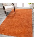 SUPERSOFT Area Rug Haze Solid Low-Pile Orange 5 ft. x 8 ft. Area Rug