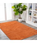 SUPERSOFT Area Rug Haze Solid Low-Pile Orange 5 ft. x 8 ft. Area Rug