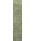 SUPERSOFT Area Rug Haze Solid Low-Pile Green 2 ft. x 10 ft. Runner Rug