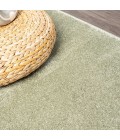 SUPERSOFT Area Rug Haze Solid Low-Pile Green 6' Round Area Rug