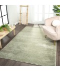 SUPERSOFT Area Rug Haze Solid Low-Pile Green 8 ft. x 10 ft. Area Rug