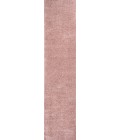 SUPERSOFT Area Rug Haze Solid Low-Pile Pink 2 ft. x 10 ft. Runner Rug