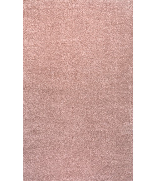 SUPERSOFT Area Rug Haze Solid Low-Pile Pink 8 ft. x 10 ft. Area Rug