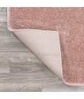 SUPERSOFT Area Rug Haze Solid Low-Pile Pink 8 ft. x 10 ft. Area Rug