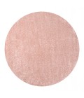SUPERSOFT Area Rug Haze Solid Low-Pile Pink 5' Round Area Rug