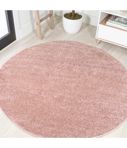 Jonathany Supersoft SEU100P Pink Area Rug 5 ft. 3 in. X 5 ft. 3 in. Round