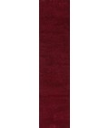 Haze Solid Low-Pile Dark Red 2 ft. x 16 ft. Runner Rug