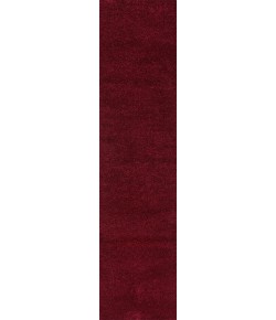 Jonathany Supersoft SEU100Q Dark Red Area Rug 2 ft. X 16 ft. Runner