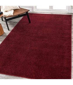 Jonathany Supersoft SEU100Q Dark Red Area Rug 10 ft. X 14 ft. Rectangle