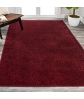Haze Solid Low-Pile Dark Red 8 ft. x 10 ft. Area Rug
