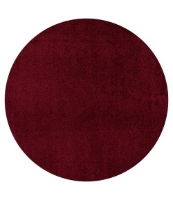 Jonathany Supersoft SEU100Q Dark Red Area Rug 6 ft. 2 in. X 6 ft. 2 in. Round