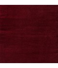 Haze Solid Low-Pile Dark Red 6' Square Area Rug