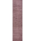 SUPERSOFT Area Rug Haze Solid Low-Pile Light Purple 2 ft. x 10 ft. Runner Rug