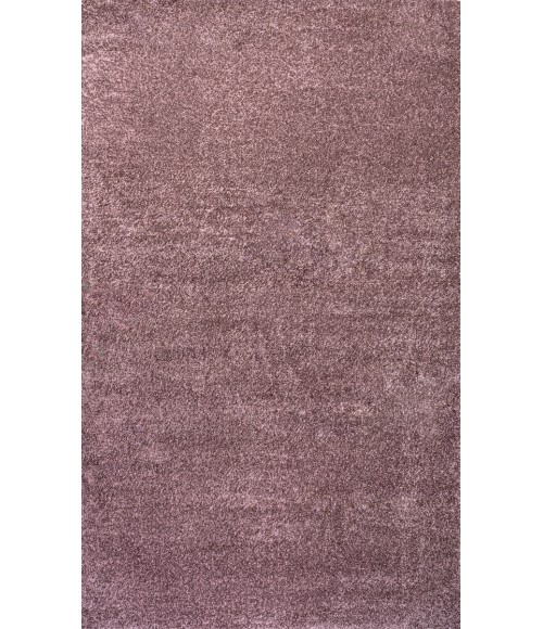 SUPERSOFT Area Rug Haze Solid Low-Pile Light Purple 8 ft. x 10 ft. Area Rug