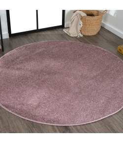 Jonathany Supersoft SEU100R Light Purple Area Rug 5 ft. 3 in. X 5 ft. 3 in. Round