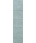 SUPERSOFT Area Rug Haze Solid Low-Pile Light Blue 2 ft. x 8 ft. Runner Rug