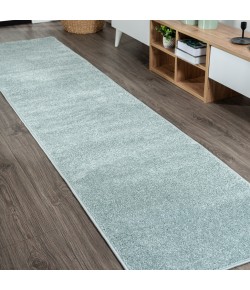 Jonathany Supersoft SEU100S Light Blue Area Rug 2 ft. X 8 ft. Runner