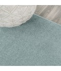 SUPERSOFT Area Rug Haze Solid Low-Pile Light Blue 2 ft. x 8 ft. Runner Rug