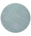 SUPERSOFT Area Rug Haze Solid Low-Pile Light Blue 6' Round Area Rug