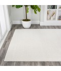 SUPERSOFT Area Rug Haze Solid Low-Pile Cream 6 ft. x 9 ft. Area Rug