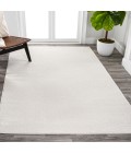 SUPERSOFT Area Rug Haze Solid Low-Pile Cream 6 ft. x 9 ft. Area Rug