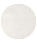 SUPERSOFT Area Rug Haze Solid Low-Pile Cream 5' Round Area Rug