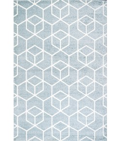 Jonathany Supersoft SEU101C Light Blue/White Area Rug 7 ft. 9 in. X 10 ft. Rectangle