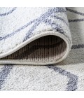 SUPERSOFT Area Rug Tumbling Blocks Modern Geometric White/Gray 2 ft. x 8 ft. Runner Rug