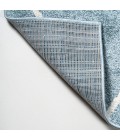SUPERSOFT Area Rug Cole Minimalist Diamond Trellis Light Blue/White 2 ft. x 8 ft. Runner Rug