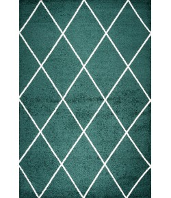 Jonathany Supersoft SEU102D Green/White Area Rug 7 ft. 9 in. X 10 ft. Rectangle