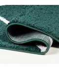 SUPERSOFT Area Rug Cole Minimalist Diamond Trellis Green/White 5' Round Area Rug