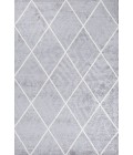 Cole Minimalist Diamond Trellis Light Gray/White 3 ft. x 5 ft. Area Rug