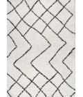 LONDON SHAG Area Rug Inca Moroccan Diamond Shag Beige/Dark Gray 5 ft. x 8 ft. Area Rug