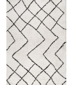 Jonathany London Shag SHG101A Beige/Dark Gray Area Rug 5 ft. 3 in. X 7 ft. 7 in. Rectangle