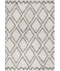 LONDON SHAG Area Rug Soller Diamond Trellis Shag Beige/Dark Gray 3 ft. x 5 ft. Area Rug